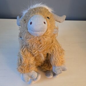 Plush Tan and Gray Stuffed Animal